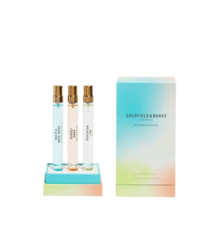 Goldfield & Banks Coast to Coast Travel Trio 3 x 10 ml