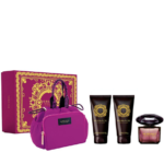 Versace Crystal Noir SET - EDT 90ml, Body Lotion 100ml, Shower Gel 100ml, Versace Make Up Case