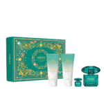 Versace Crystal Emerald Set - EDP 90ml, EDP 5ml, Body Lotion 100ml, Shower Gel 100ml
