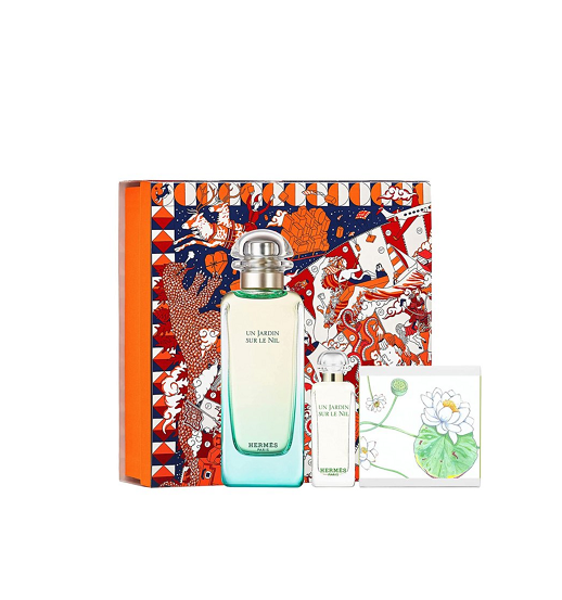 77 Hermes Un Jardin Sur le Nil (U) Set: EDT 100ml + EDT 7.5ml + Parfumed Soap 50g - Slika 1
