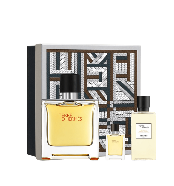 222 Hermes Terre D'Hermes Pure Parfum Set - EDP 75ml, EDP 5ml, Shower Gel - Slika 1